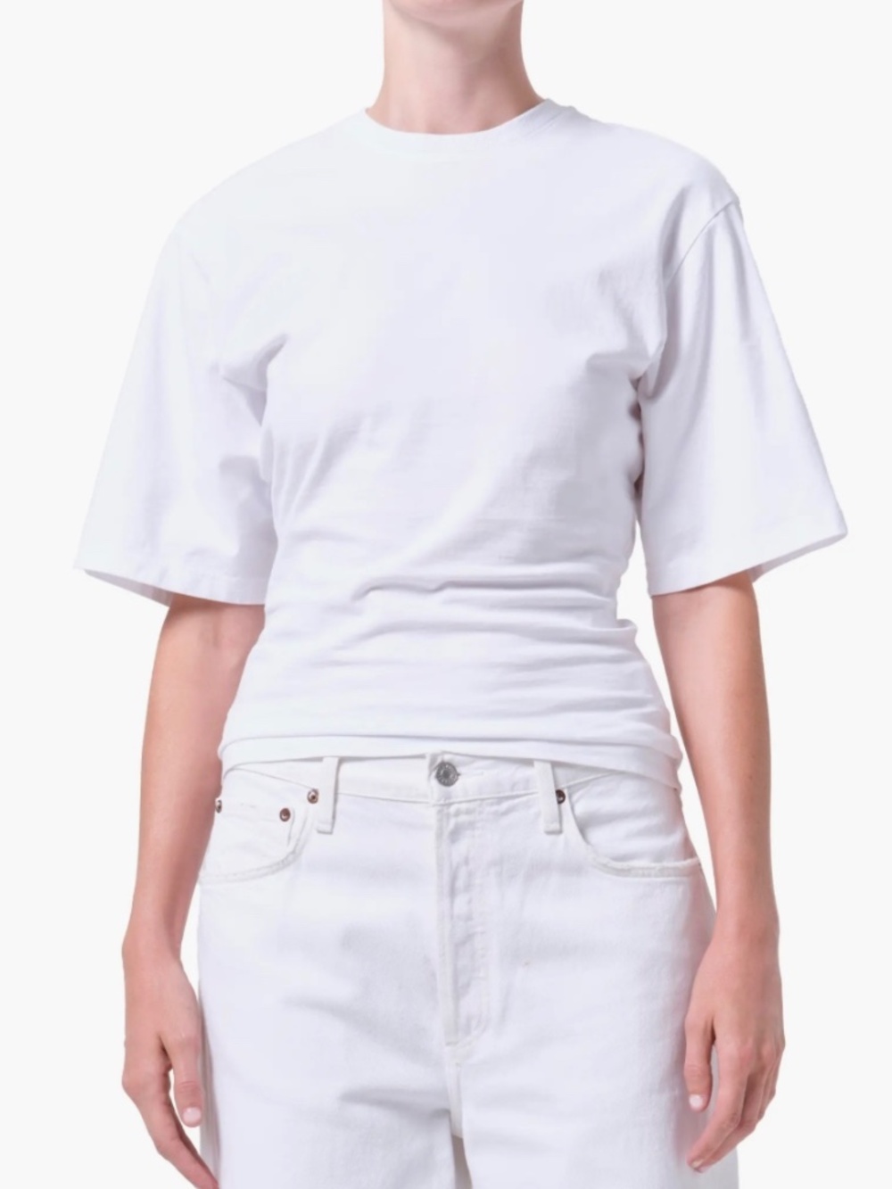 AGOLDE Storey Drape Tee